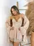Robe/Camisola/Calcinha sem Bojo - Canela/Dourado - comprar online