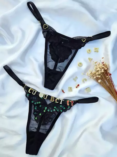 Calcinha Personalizada Fio Borboleta - comprar online