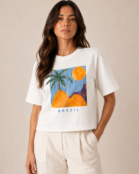 Tee Brasil Sunset