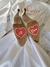 Sticker para zapatos corazón en internet
