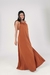 Imagem do Vestido Longo Decote Marrom Atena