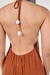 Vestido Longo Decote Marrom Atena