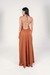 Vestido Longo Decote Marrom Atena na internet