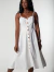Vestido Midi Linho Off-White Monalisa