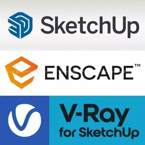 Sketchup pro 2024 + Vray 7 + Enscape 4.1 (Licencias Permanentes) - comprar online
