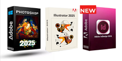 Photoshop 2025 + Illustrator 2025 + INDESIGN 2025 - comprar online