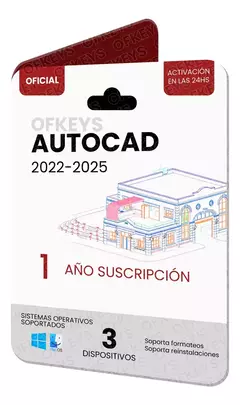 Licencia Oficial Autocad 2022 a 2025 | Suscripcion 1 Año | DESDE WEB AUTODESK - comprar online