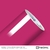 Adesivo Vinil Magenta Super Brilho - Silver Max Imprimax