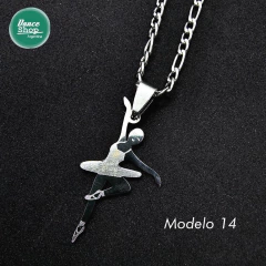 Dije acero danza 2D (JO002)