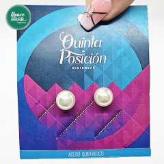 Aros Perlas Acero (JO063) - comprar online