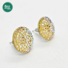 Aros mini cristales tornasol (JO017) - comprar online