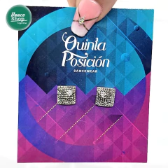 Aros mini cristales Peltre (JO064) - comprar online