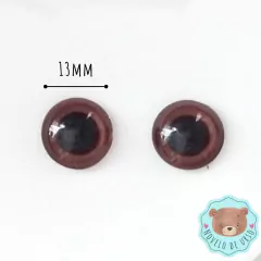 Olho Colorido Especial Marrom 13mm - comprar online