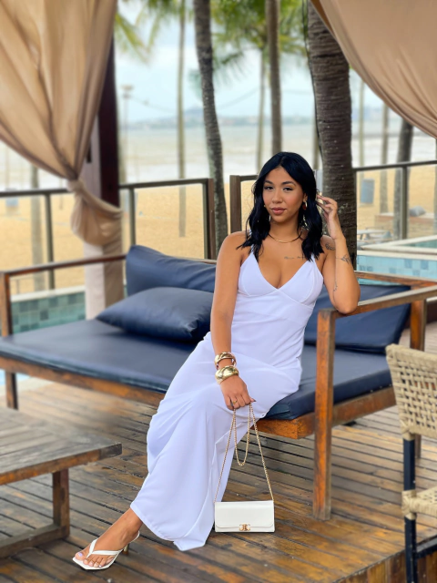 Vestido Gisele Branco - comprar online