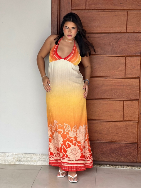 Vestido Hibisco Vermelho - comprar online