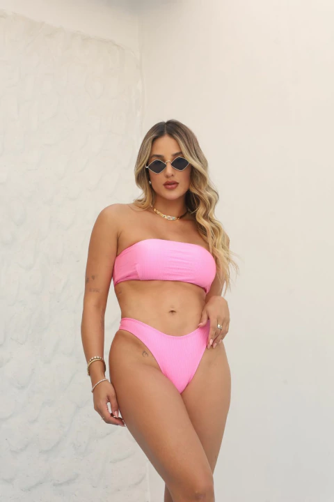 Top Faixa Éden Rosa Love - comprar online