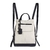 Mochila de Couro Legítimo Resistente Maluzinha Andória Cor Off White Com Caramelo na internet