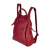 Mochila de Couro Resistente Confortável Malu Andória Cor Marsala - comprar online