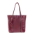 Bolsa Shopping Bag de Couro Legítimo Maitê Andória na cor marsala