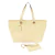 Bolsa Shopper de Couro Legítimo com Carteira Elisa Andória na cor amarelo candy