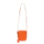 Bolsa de Couro Transversal Shouder Laranja