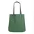 Bolsa de ombro verde em couro legítimo com alças longas e acabamento resistente