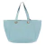 Bolsa Shopper de Couro Legítimo com Carteira Elisa Andória na cor azul turmalina