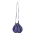 Bolsa Baú de Couro Legítimo Denise Andória na cor roxo