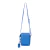 Bolsa de Couro Transversal Shouder Azul