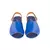 Sandália Comfort Tiras Alongadas de Couro Lily Andória Azul - comprar online