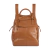 Mochila de Couro Legítimo Malu Caramelo Andória - Frente