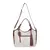 Bolsa de Ombro Couro Legítimo Alça Removivel Patimor Cor Off White com Marsala - comprar online