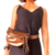 Bolsa de Couro Shoulder Bag 2 em 1 Vitória Cobre Metalizado - comprar online