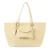 Bolsa Shopper de Couro Legítimo com Carteira Elisa Andória na cor amarelo candy