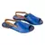 Sandália Comfort Tiras Alongadas de Couro Lily Andória Azul na internet
