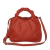 Bolsa Andória de Ombro em Couro Macio, cor Laranja Vibrante, com Alça Removível Janete. Acessório de Moda elegante e prático para diversas ocasiões.