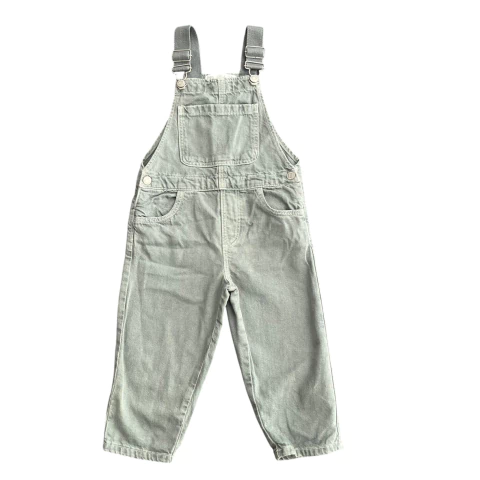 Macacão jeans esverdeado - Zara - 2 anos