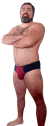 BRIEF AZUL MARINO - BURDEOS - comprar online