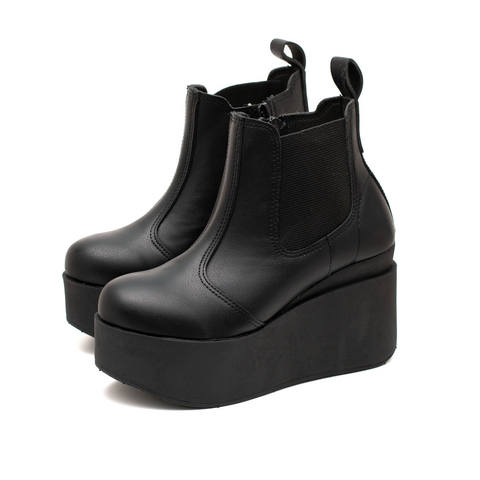 Bota Lorna Negro Eco Cuero