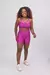 Top com alças frontais cruzadas e short com bolso lateral com cós modelador - Violeta - Mar Azul