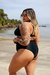 Biquíni De Alta Sustentação Preto Nas Alças Com Argola E Calcinha Hot Pant Carol na internet
