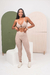 Top com design em gota com calça legging cós anatômica em v é o nosso conjunto Carina