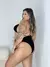 Imagem do Top Cortininha Com Acessório Com Calcinha Hot Pants Tecido Texas Angelica