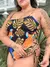 Maiô monique estampado arara