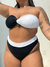 Top Tomara Que Caia Em Duo Collor Com Calcinha Hot Pants Plus size Flavia na internet