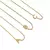 Imagem do Colar letra minimalista banhado a ouro 18k