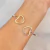 Bracelete coração vazado prata 925