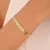 Pulseira escamas banhada a ouro 18k