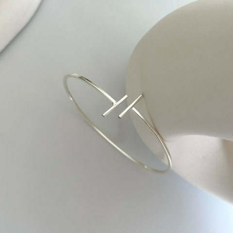 Bracelete barrinhas em prata 925