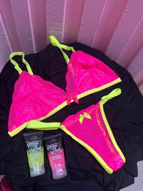 Conjunto sem bojo neon